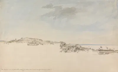 Lisbon from the Convent of St. Francis da Citadel by Чарльз Гор, 1774 — digital art print download