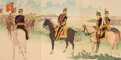 Церемония триумфального возвращения армии by Кобаяси Киёчика, 1896 — digital art print download