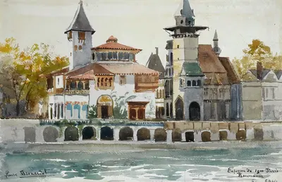 Выставка 1900 года, павильон Румынии by Лор Бруардел, 1900 — digital art print download