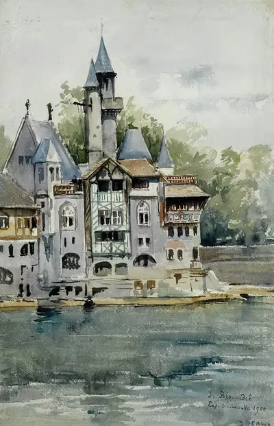 Выставка 1900 года, Старый Париж by Лор Бруардел, 1900 — digital art print download