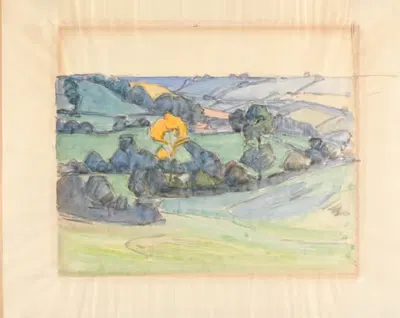 Near Brimley Hill by Robert Polhill Bevan, 1915 — digital art print download