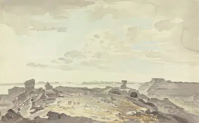 Ruined Fort on a River by Samuel Davis — digital art print download