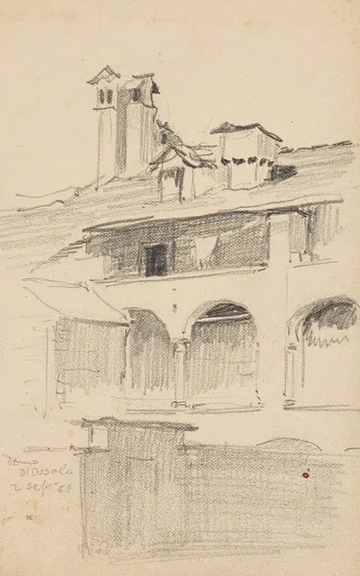 Domo D’Ossola (Domodossola, Italy) by Frederick Arthur Bridgman, 1883 — digital art print download