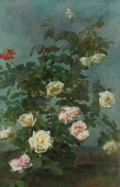 Spray of Roses by Джордж Кокран Ламбдин, 1884 — digital art print download