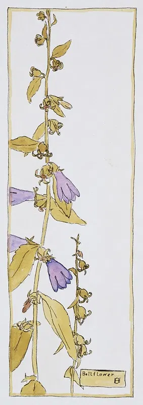 Bell Flower by Ханна Боргер Овербек — digital art print download