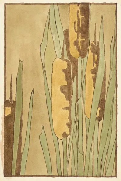 Cattail by Ханна Боргер Овербек — digital art print download