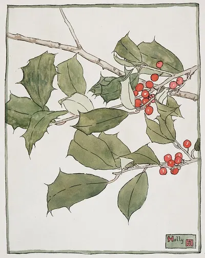 Holly. by Ханна Боргер Овербек — digital art print download