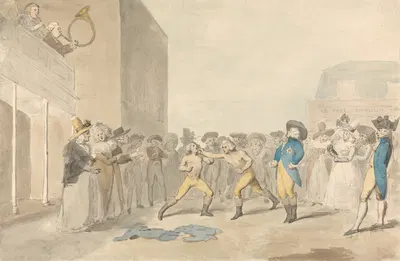 A Fist Fight, With the Prince Regent Among the Spectators by Джордж Данс — digital art print download