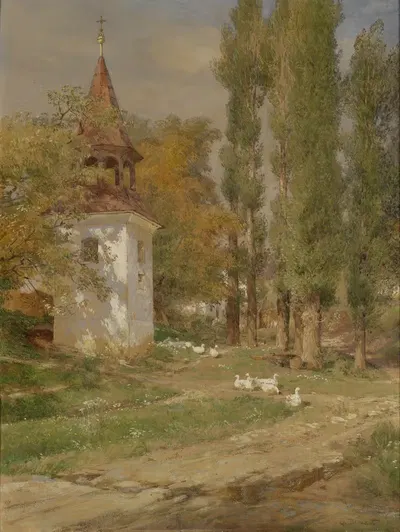 Aus einem mährischen Dorfe by Hugo Darnaut — digital art print download