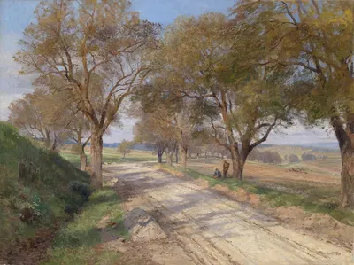Landstraße bei Plankenberg by Hugo Darnaut, 1898 — digital art print download