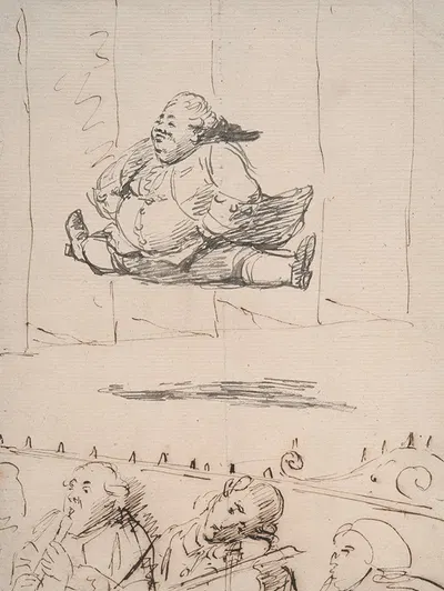 A Man doing the Splits by Джордж Данс — digital art print download