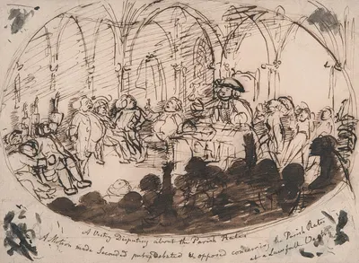 A Vestry Disputing about the Parish Rates by Джордж Данс — digital art print download