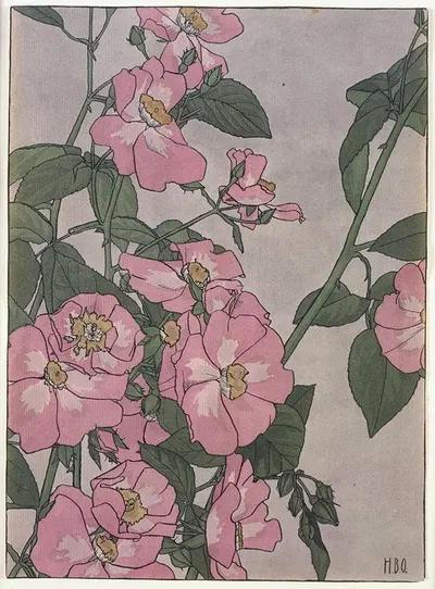 Prairie Rose by Ханна Боргер Овербек — digital art print download