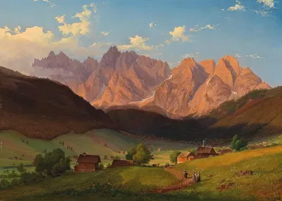 A view of Triglav in Slovenia by Josef Feid — digital art print download