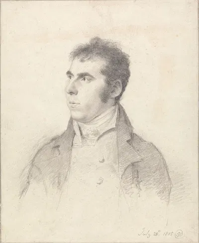 Portrait of a Young Man by Джордж Данс, 1805 — digital art print download