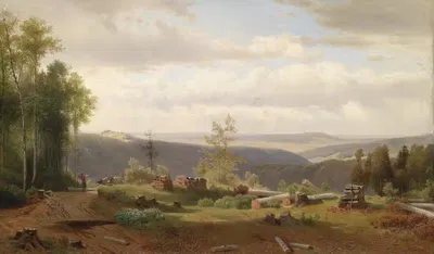 Motiv aus dem Wienerwald by Joseph Holzer — digital art print download