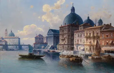 Venedig San Simeone by Karl Kaufmann — digital art print download