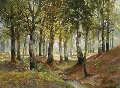 Waldlandschaft by Karl Vikas — digital art print download