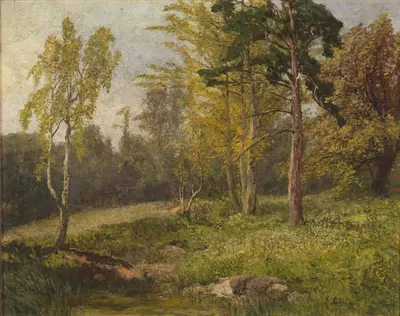 Waldlandschaft by Konrad Petrides — digital art print download