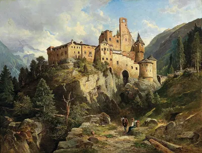 Замок Таферс by Леопольд Мунш, 1886 — digital art print download