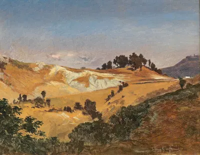Partie bei Olevano by Ludwig Hans Fischer, 1875 — digital art print download