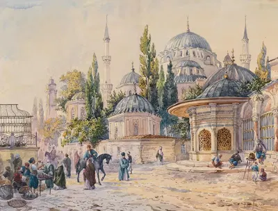 Мечеть Сехзаде в Лалели, Стамбул by Людвиг Ханс Фишер — digital art print download