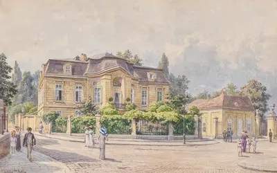 Вилла у Мейдлингер Тора к парку Шенбрунн by Людвиг Ханс Фишер, 1912 — digital art print download
