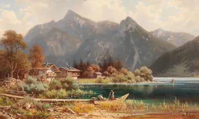 Лето на Шлиерзее by Людвиг Шкель — digital art print download