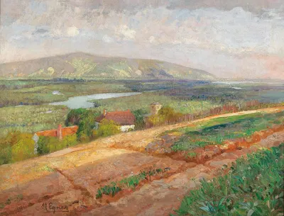 Blick gegen den Bisamberg by Marie Egner — digital art print download