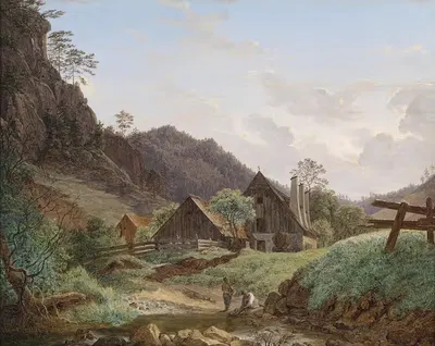 Железный молот в Гутенштейне by Маттиас Рудольф Тома, 1832 — digital art print download
