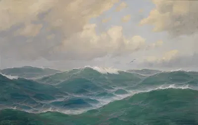 В открытом море by Макс Йенсен — digital art print download
