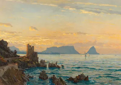 Capo Zafferano in the gulf of Palermo by Michael Zeno Diemer — digital art print download