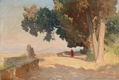 Утреннее солнце Виллы д'Эсте by Ортмар Бриоши, 1912 — digital art print download