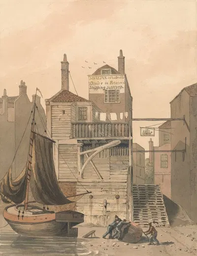 Shadwell by the Ship Inn by Джордж Шепхард — digital art print download