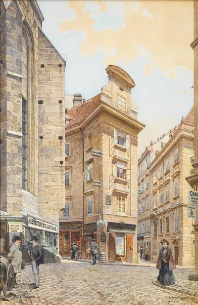 Зайцерга́ссе by Ричард Мозер, 1901 — digital art print download