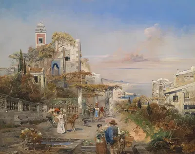 Южное каприччио by Роберт Аллот, 1891 — digital art print download
