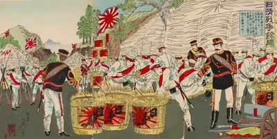 Сплетни о Sino-Japanese War by Ватанабе Нобукадзу, 1894 — digital art print download