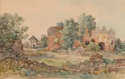 Ruine der Burg Muran in der Slowakei by Thomas Ender — digital art print download