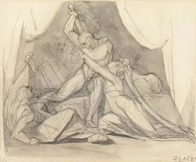 Percival Frees Belisane from the Spell of Urma by Henry Fuseli, 1811 — digital art print download