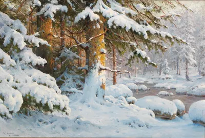 Зима в лесу by Уолтер Мораз — digital art print download