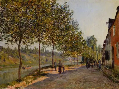 June Morning in Saint-Mammès by Alfred Sisley, 1884 — digital art print download