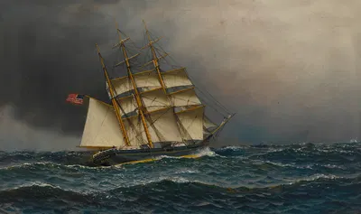 Барка Вигилант by Антонио Якобсен, 1915 — digital art print download