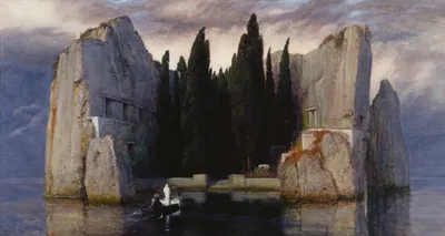 Die Toteninsel III by Arnold Böcklin, 1883 — digital art print download