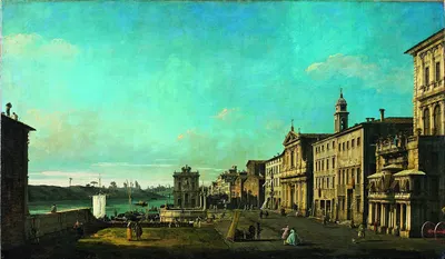 Вид на Виа ди Рипетта в Риме by Бернардо Беллотто, 1742 - 1744 — digital art print download