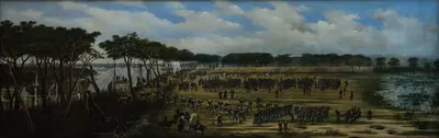Desembarco del Ejército Argentino frente a las trincheras de Curuzú by Cándido Lopez, 1891 — digital art print download