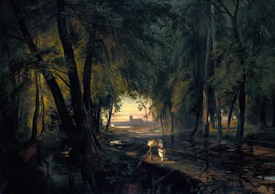 Forest path near Spandau by Carl Blechen — digital art print download