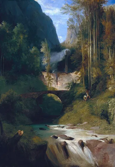 Gorge near Amalfi by Carl Blechen, 1831 — digital art print download