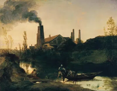 The Neustadt-Eberswalde Rolling Mill by Carl Blechen — digital art print download