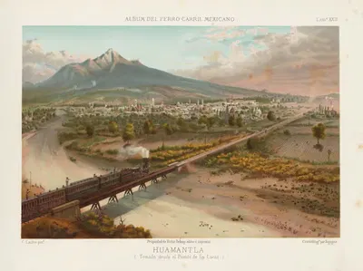 Уаманла; (Снято с моста Святого Луки), плита 22 by Касимиро Кастро, 1877 — digital art print download