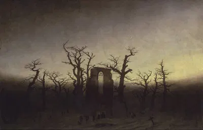 Аббатство в дубовом лесу by Каспар Давид Фридрих — digital art print download